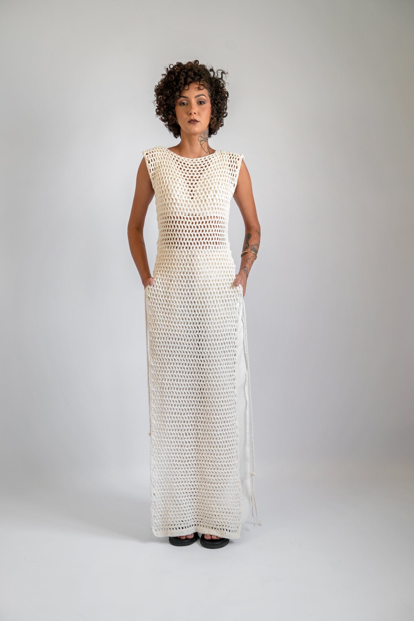 Vestido Crochet Flora