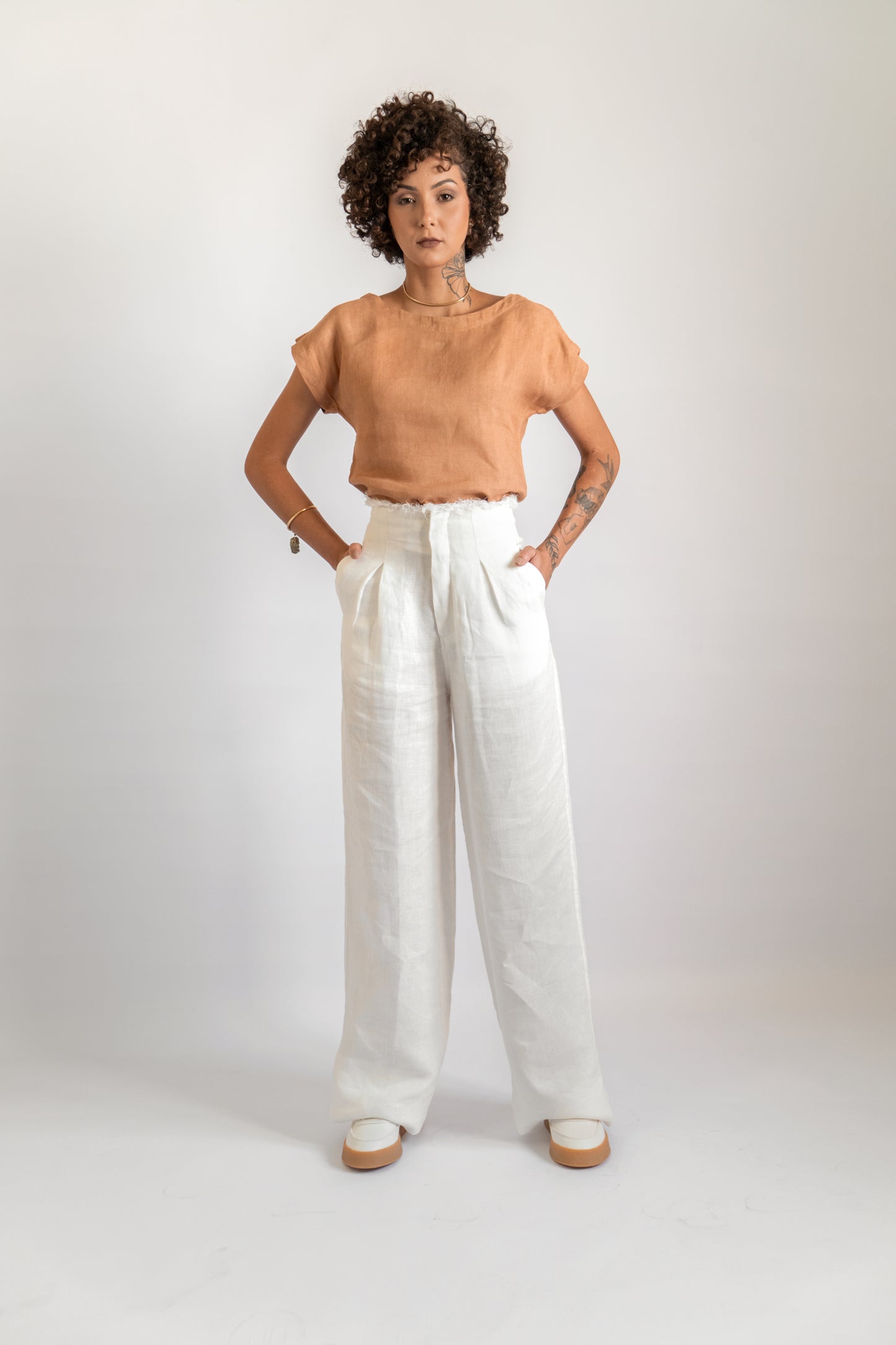 Calça Linho Flamboyant