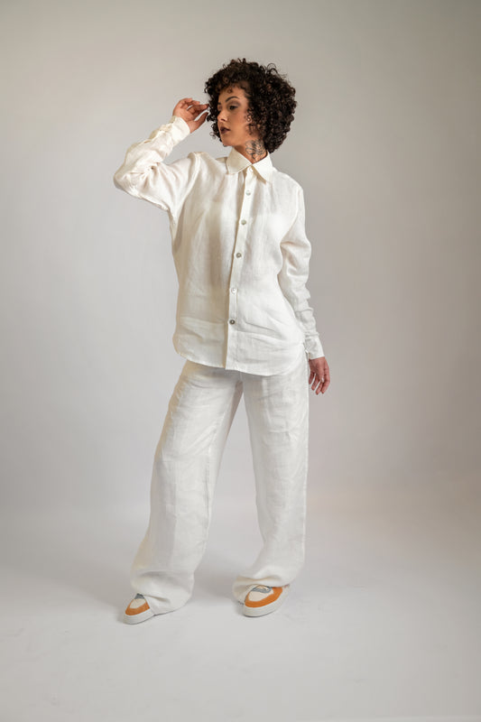 Camisa Linho Pinhão