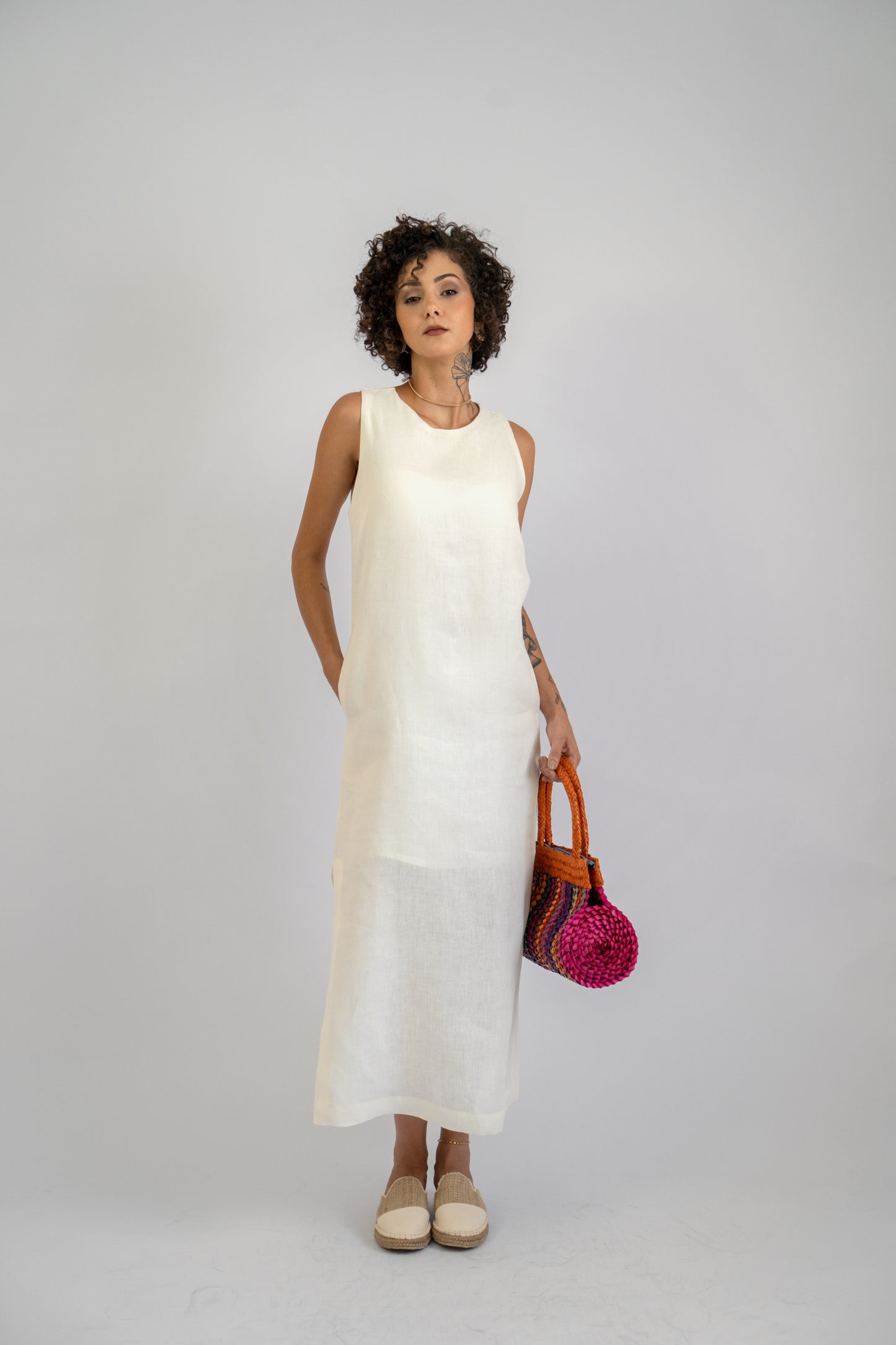 Vestido Linho Tulipa