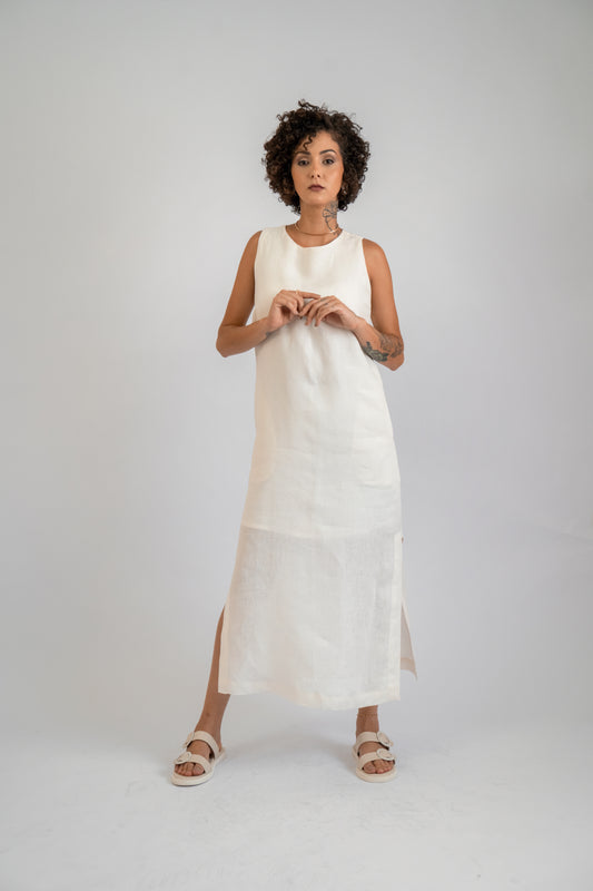 Vestido Linho Tulipa