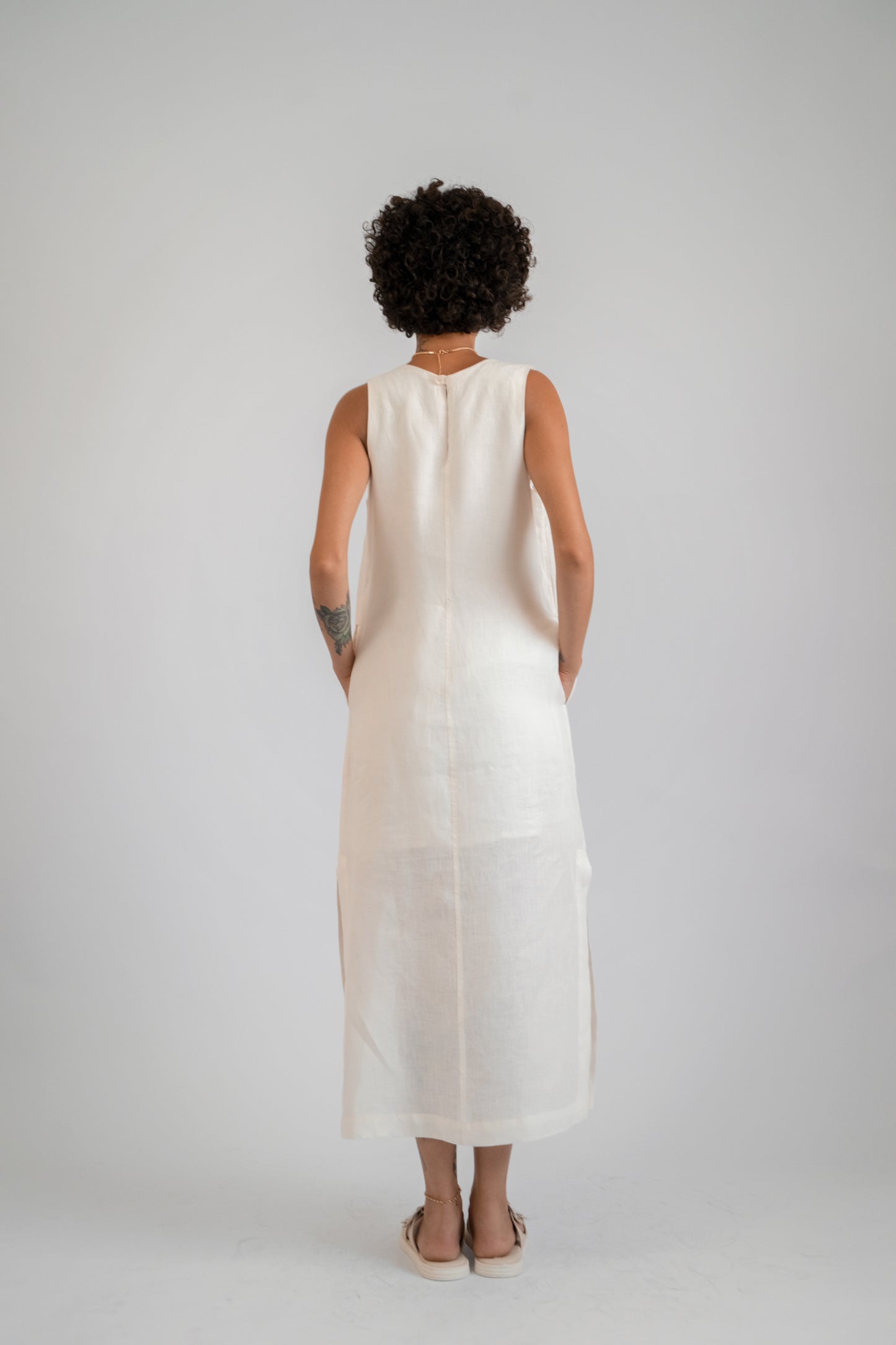 Vestido Linho Tulipa